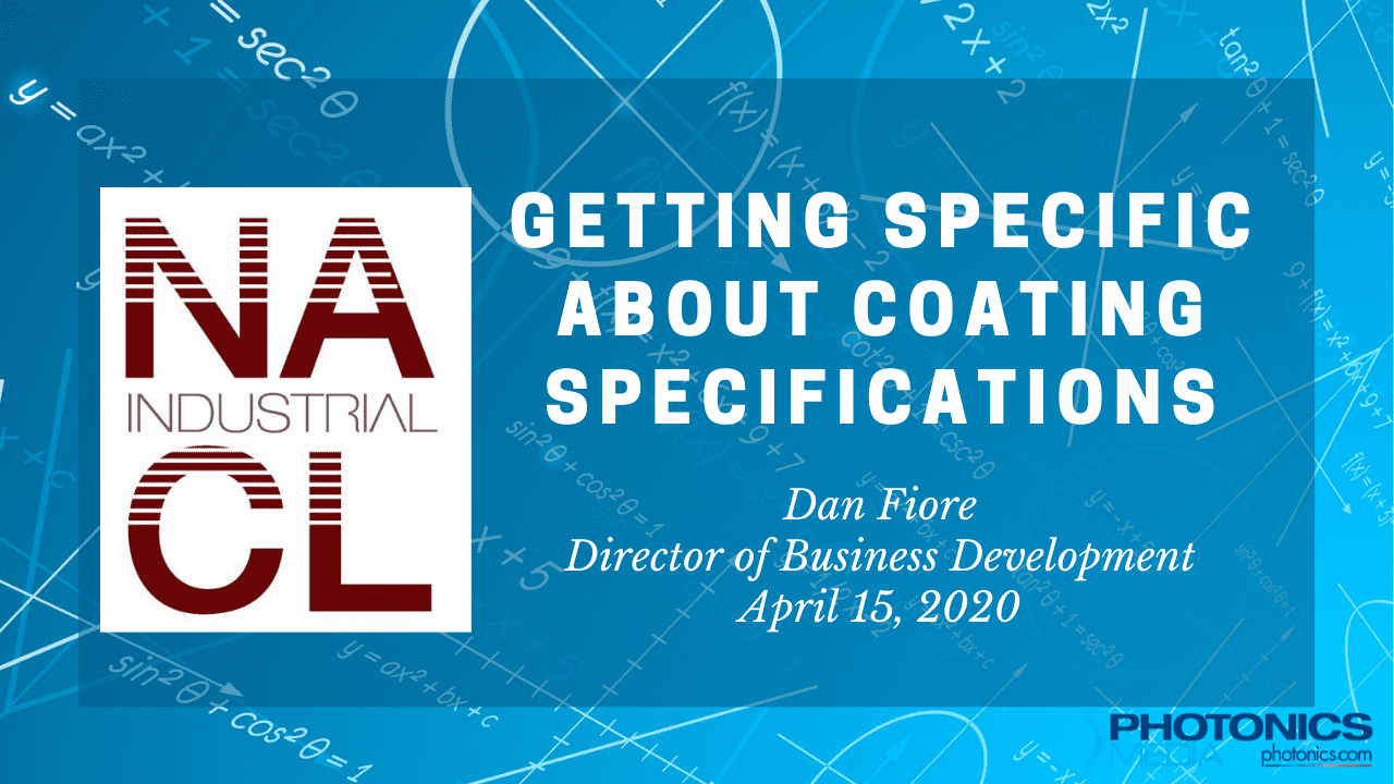 Coating Specification inar North American Coating Laboratories